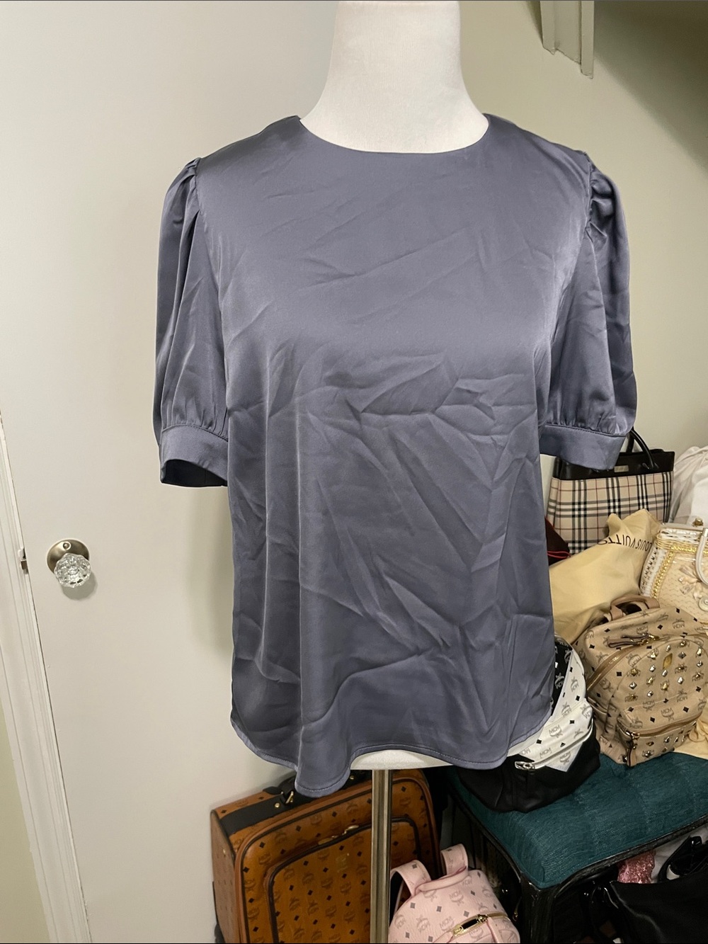 Women's Slate Gray Blouse